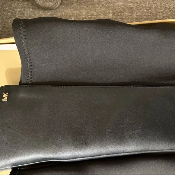 Michael Kors Ridley Black Leather Knee-High Boots - Picture 7 of 7